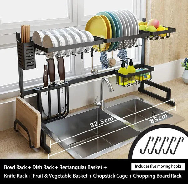 Over The Sink Dish & Utensils Drying Rack
