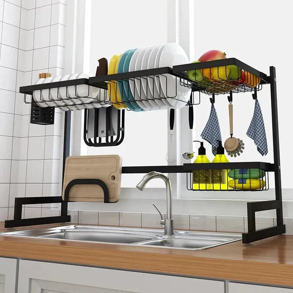 Over The Sink Dish & Utensils Drying Rack