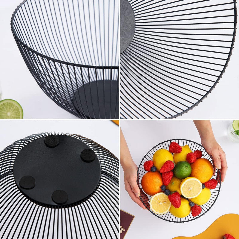 Metal Wire Fruit Basket For Kitchen