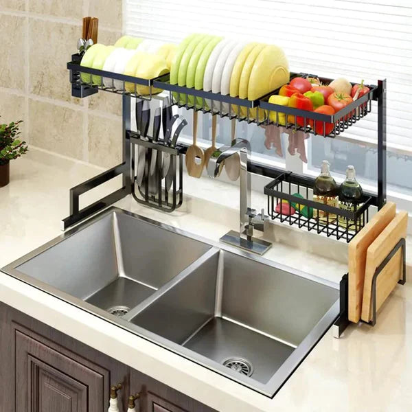 Over The Sink Dish & Utensils Drying Rack