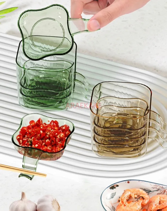 "6-Piece Luxury Glass Handle Bowls Set – Multi-Purpose Serving Dishes"