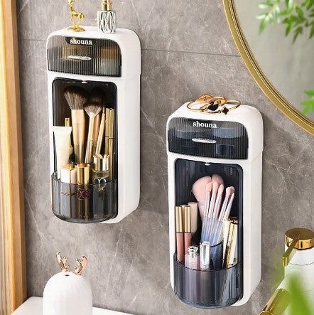 360 Rotation Makeup Brush Organizer, Large Capacity Make Up Brush Hold Rack Waterproof