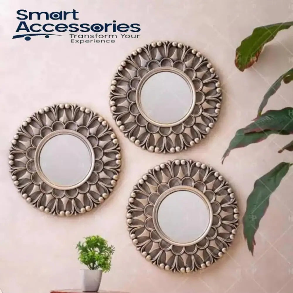 3Pc Mirror Set Antique Design