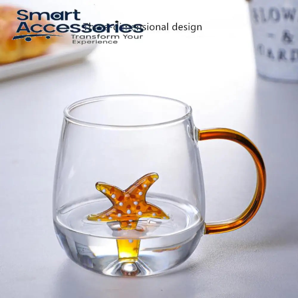 400Ml Creative 3D Glass Mug Cute Cartoon Animal Cup With Handle Coffee Milk Tea