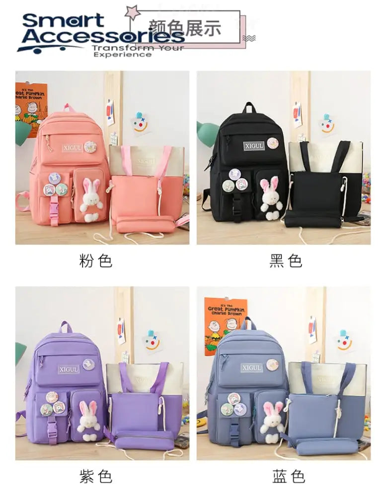 4Pcs Bag Pack Set