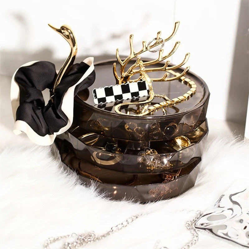 Swan Luxe Rotating Jewelry Organizer