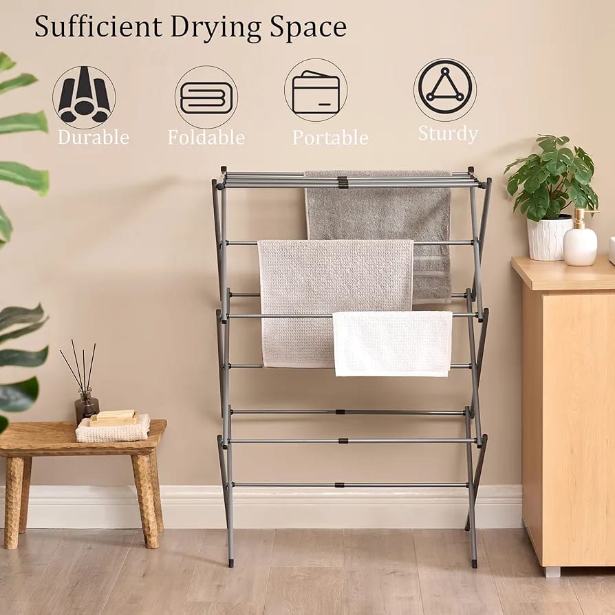 Premium Foldable Cloth Drying Rack – Space Saving
