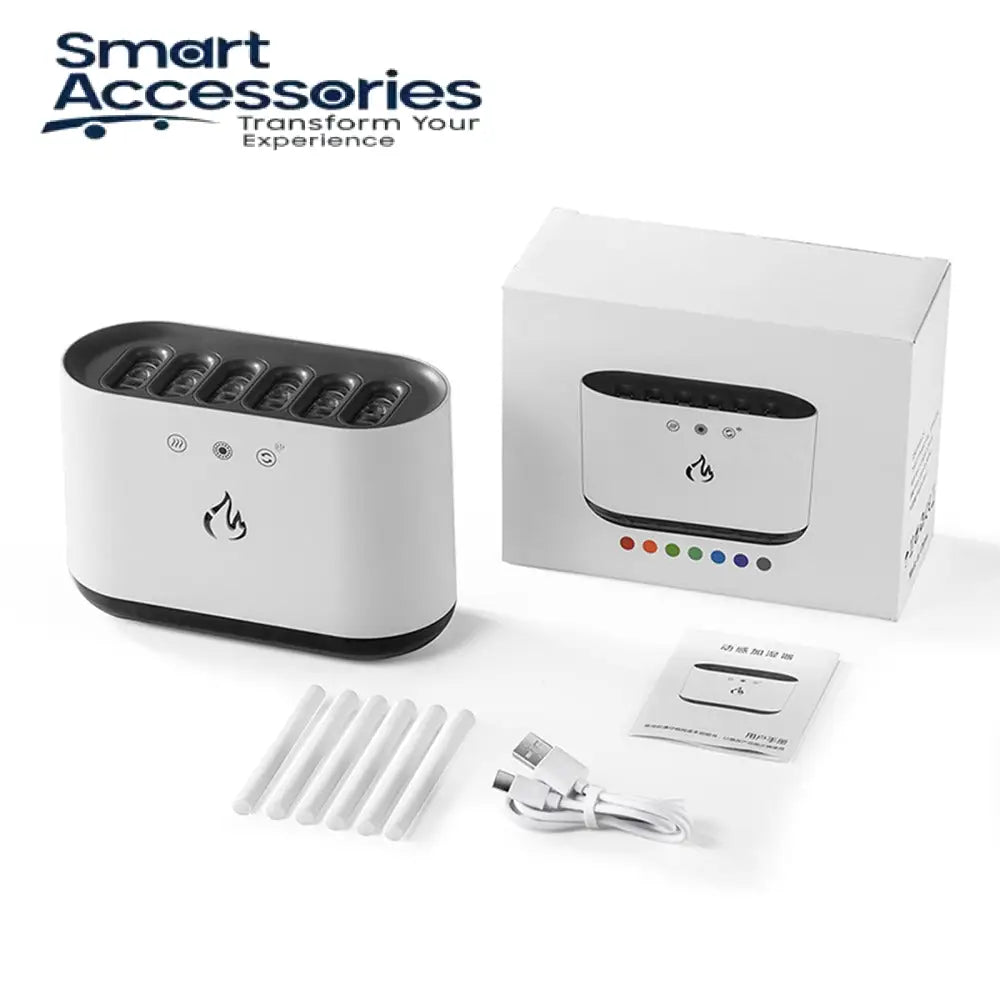 900Ml Dynamic Flame Aroma Diffuser Humidifiers With Music