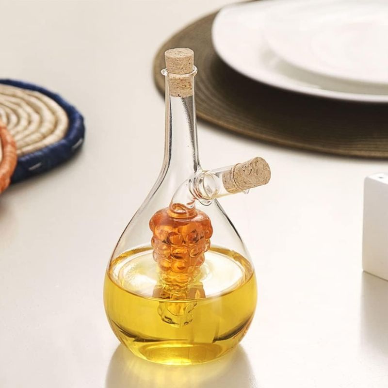 2-in-1 Sauce Oil Vinegar Glass Bottle