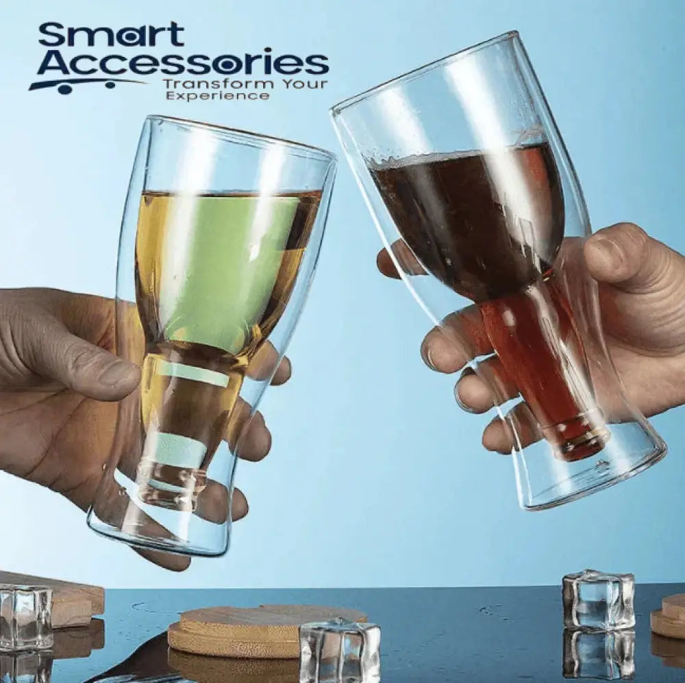 Double Bottom Glass Mug