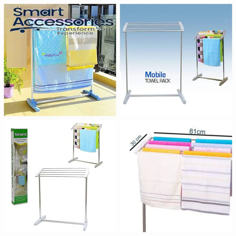 Floor Standing Cloth Drying Rack Holder 2.3 X 2 Foot