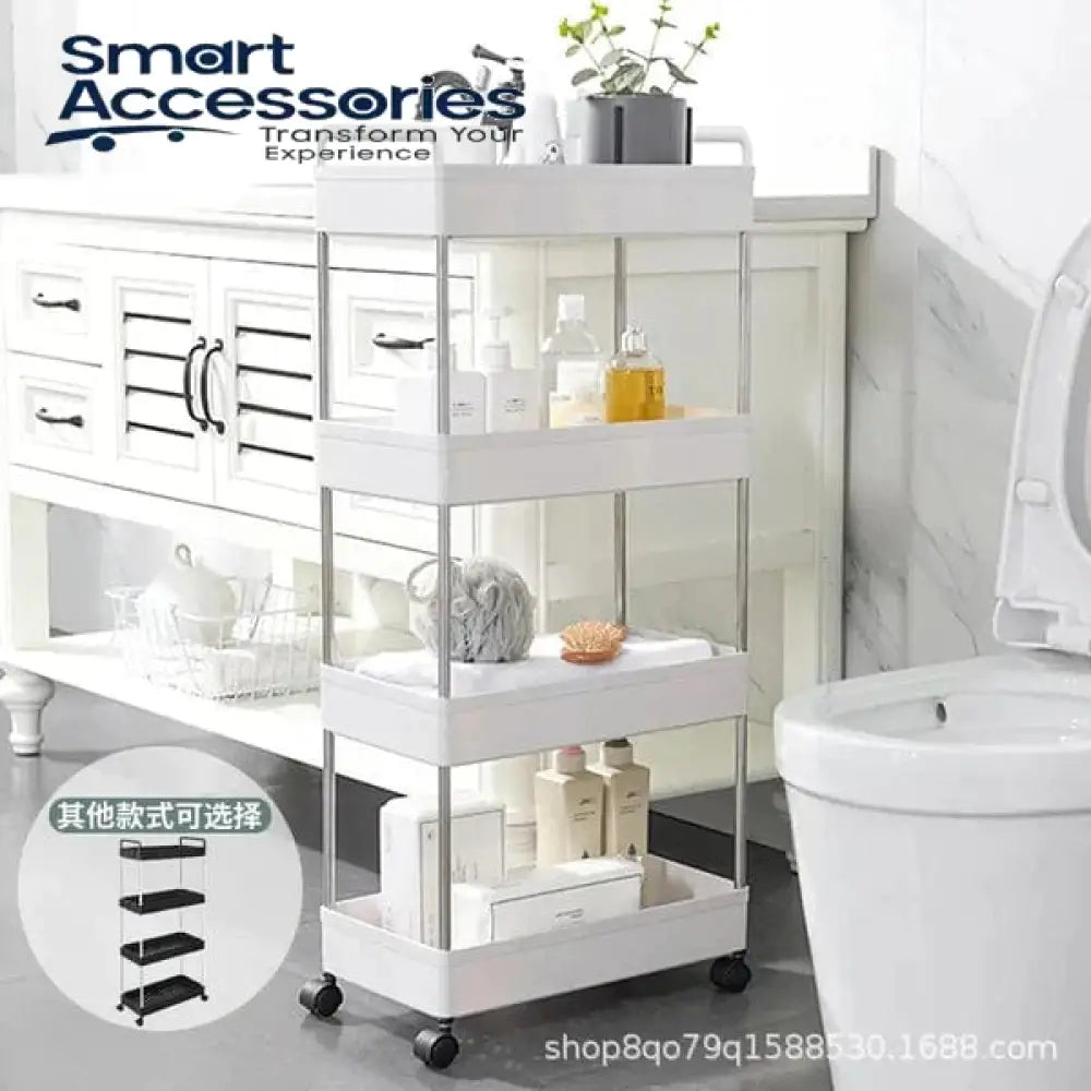 Hot Selling Moveable 4 Tier Slim Trolley - (Limited Time Offer!)