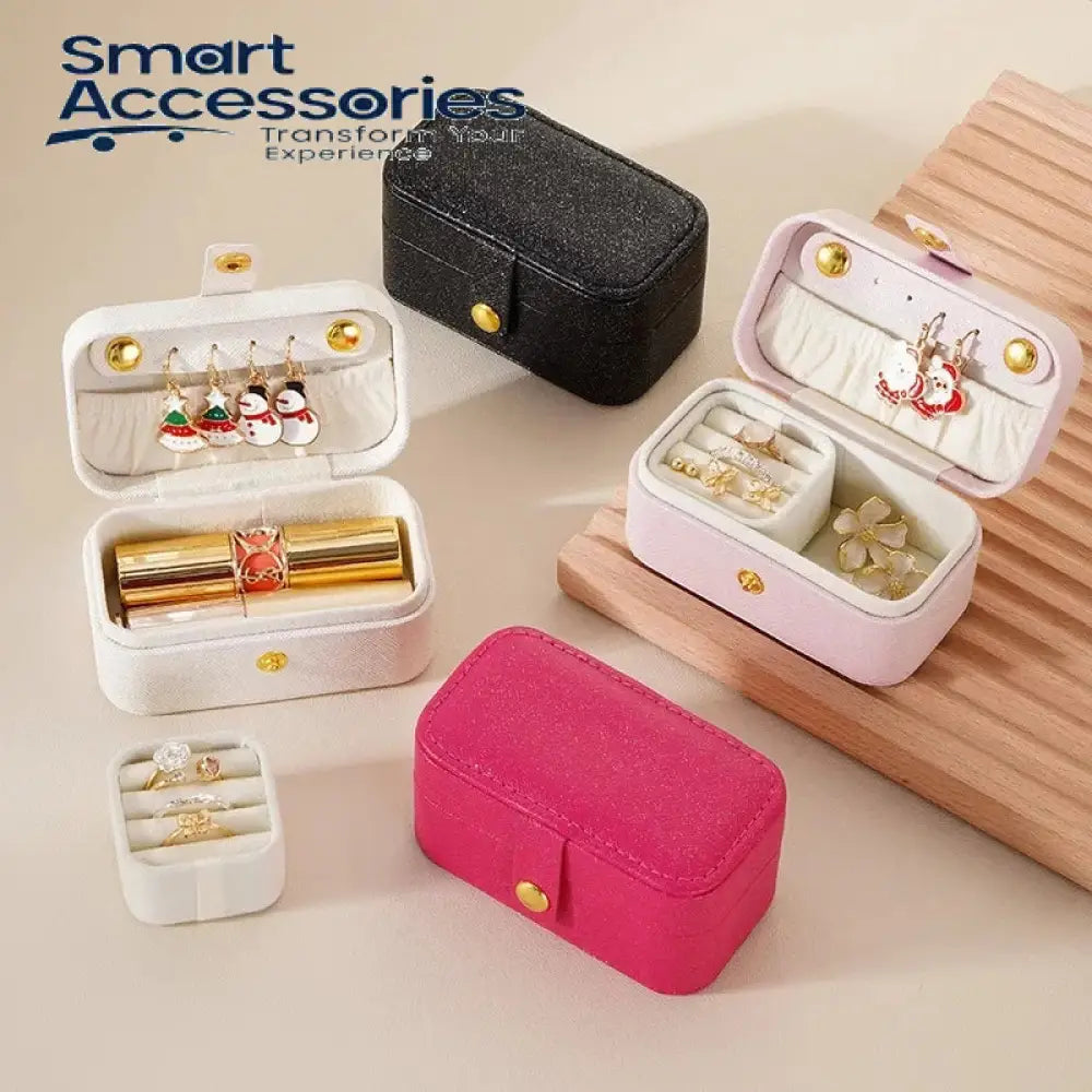 Jewelry Box Mini Portable Rings Earrings Necklaces Lipstick Storage Organizer For Travel Outdoor