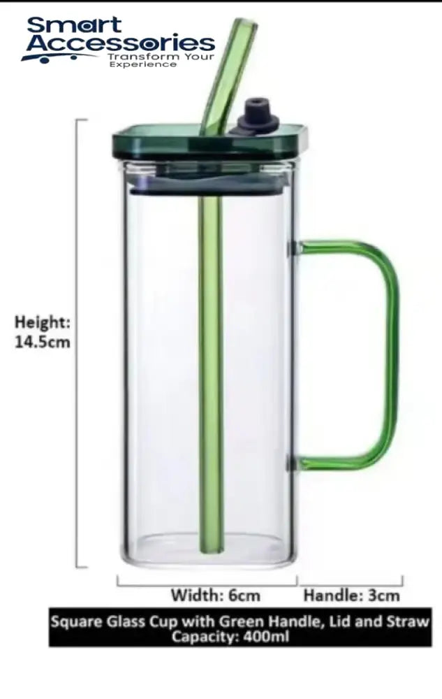 Juice Glass Lid With Straw |400/L2 | Fancy 2 Pcs Set