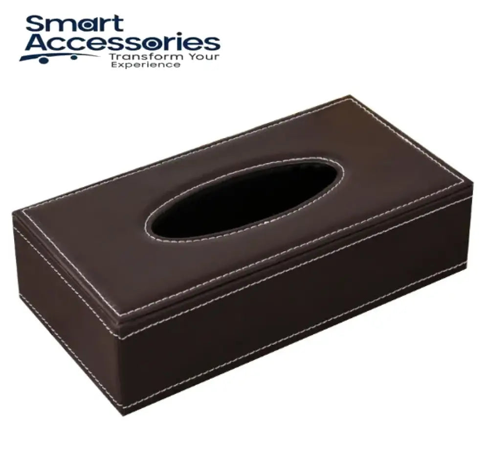 Leather Tissue Box Plain