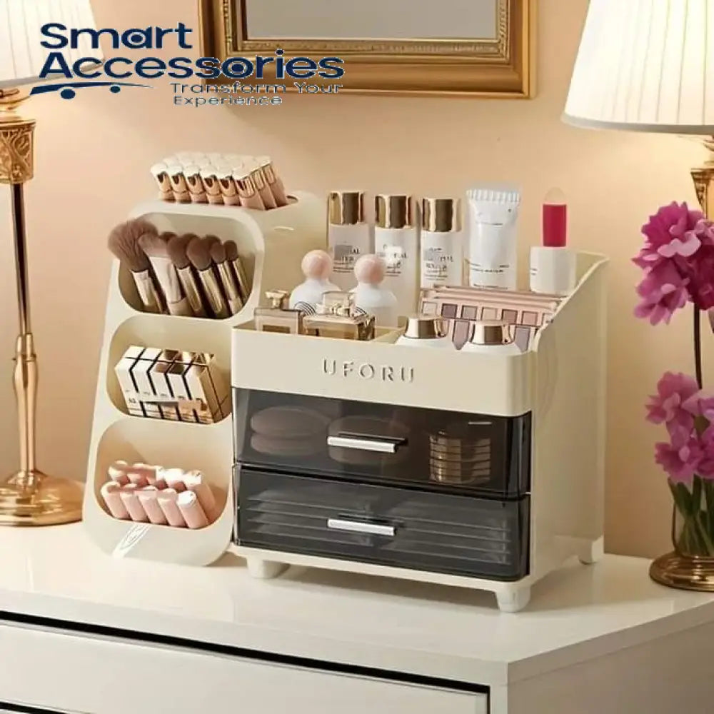 Luxury Cosmetics Organizer With Brush Holder