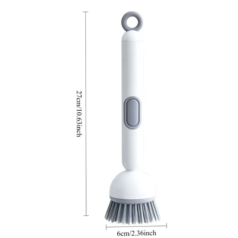 360° Rotating Soap Dispensing Dish Brush with Built-In Dispenser | Kitchen Scrubber