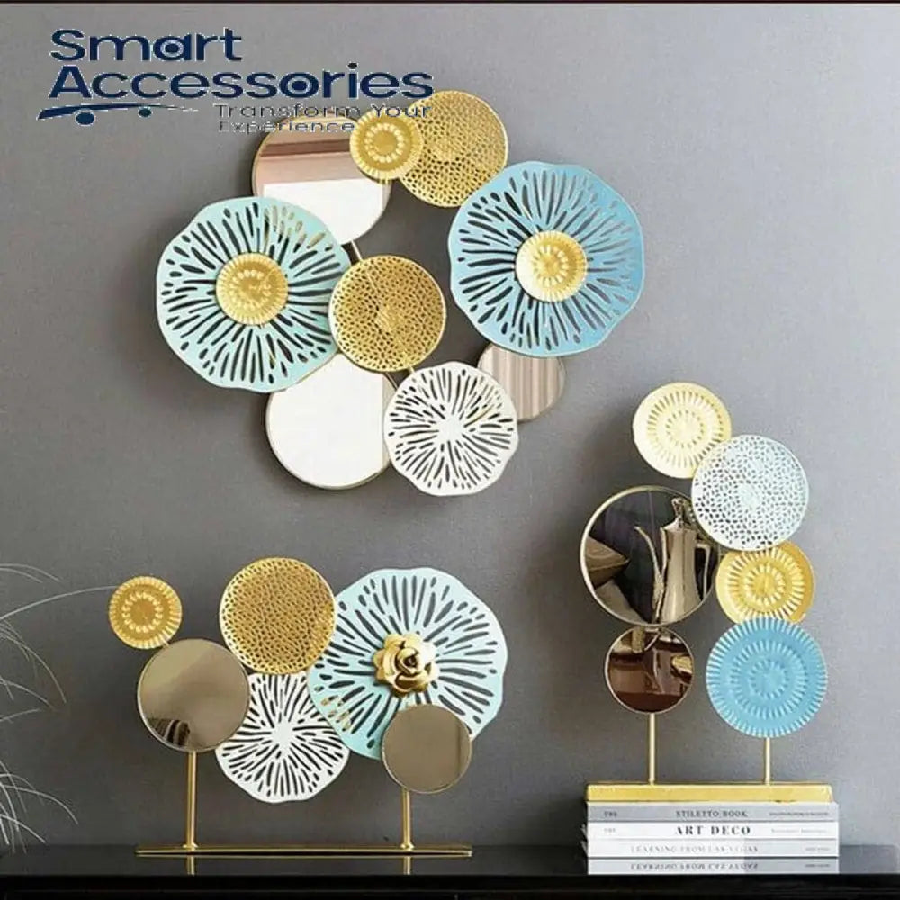 Metallic Round Shaped Wall Decor