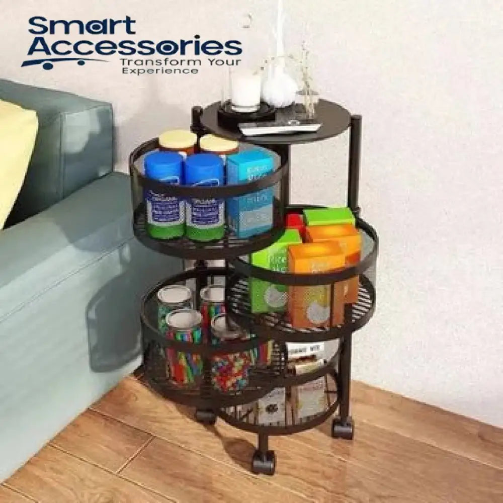 Premium Round Metal Trolley