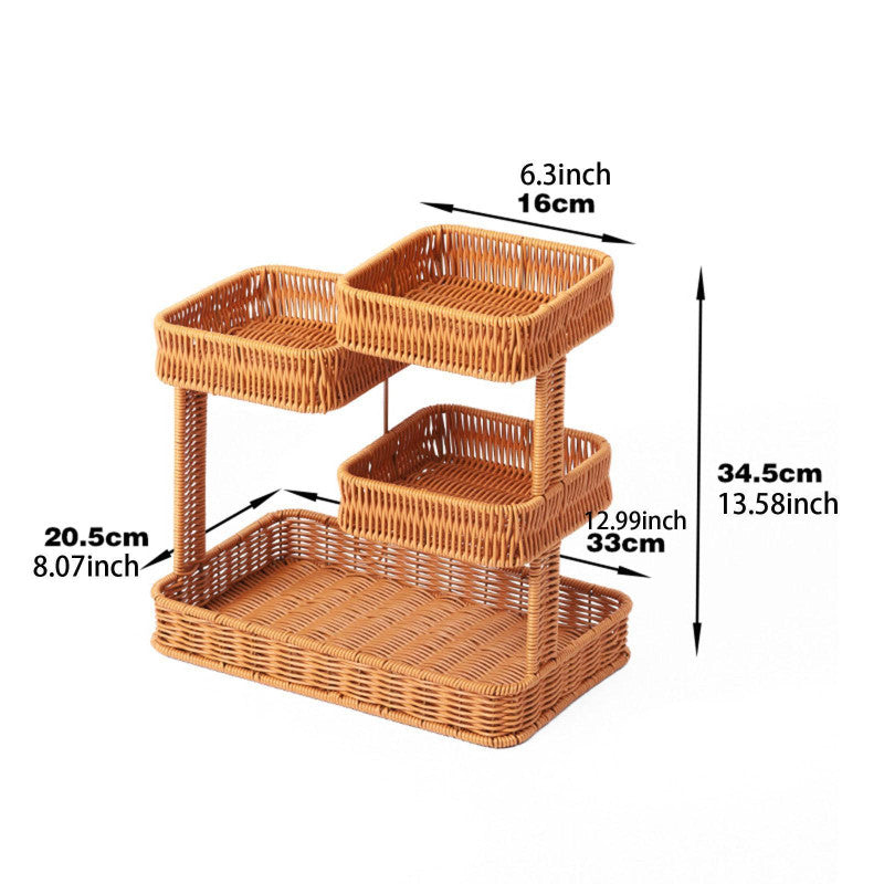 Creative Multi-Layer Woven Fruit Basket