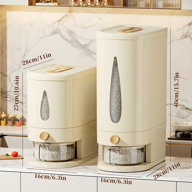 Slim Airtight Rice Storage Container Premium Quality (10KG)