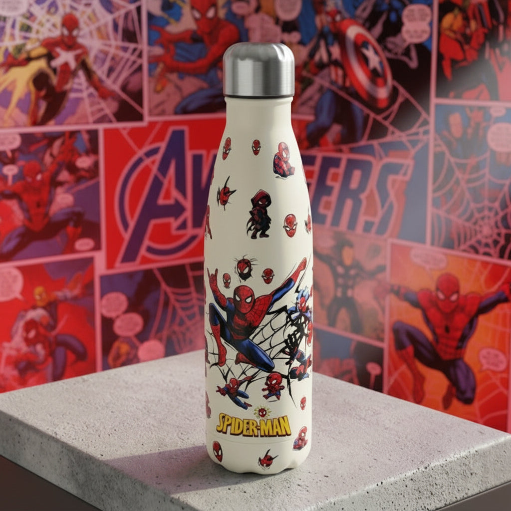 Stainless Steel Spider Man Themed Water Bottle