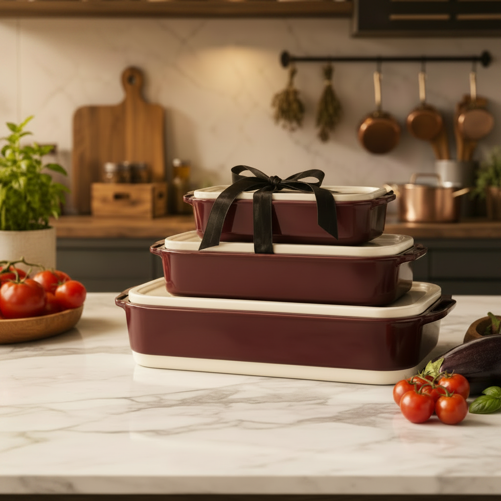 Danny Home 3-Pieces Bakeware Set With Handle