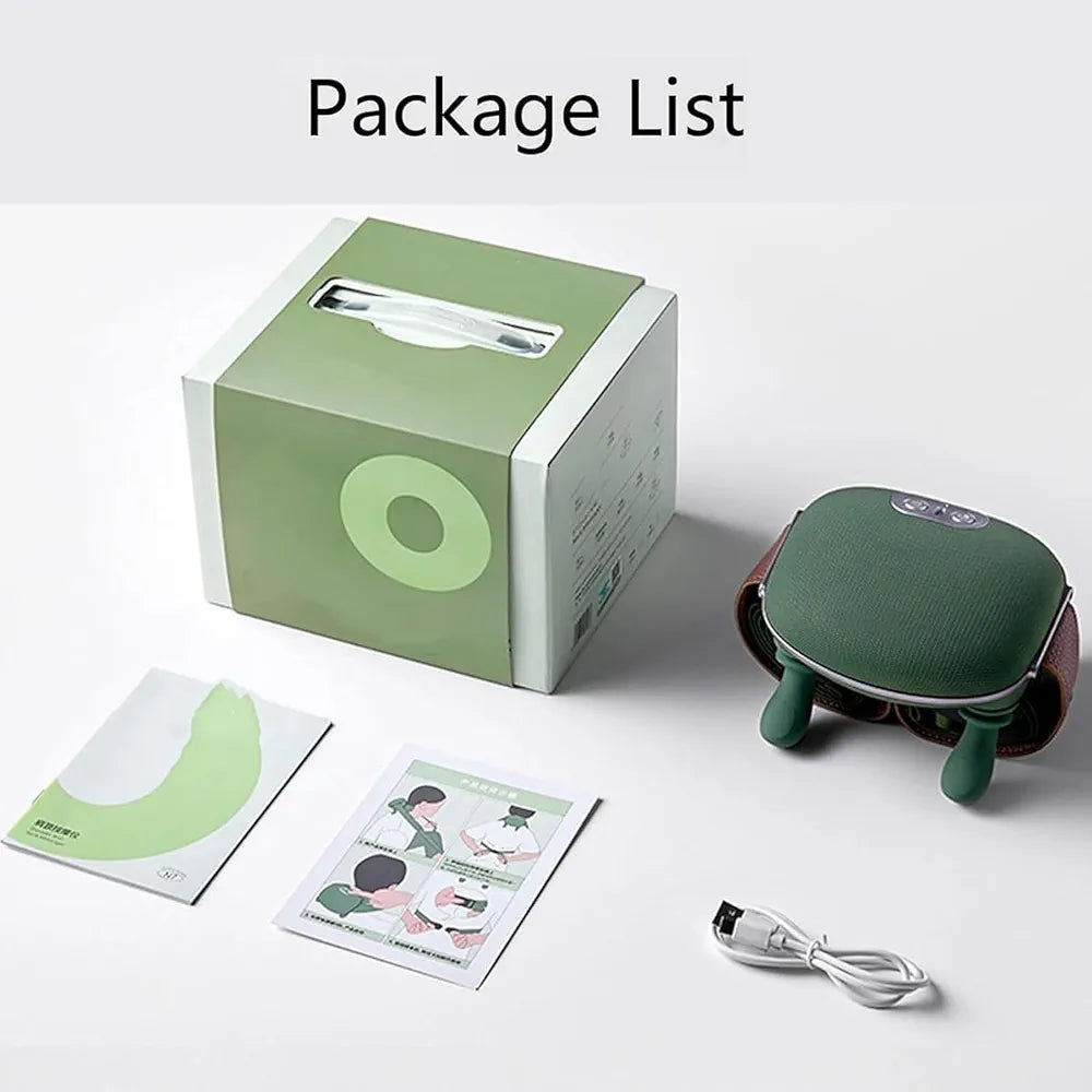Portable Wireless Neck and Back Massager with Heat for Pain Relief