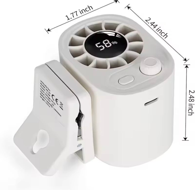 Mini Rechargeable Clip Desk Fan