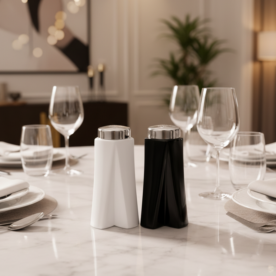 Ziba Luxury Ceramic Salt & Pepper Shaker