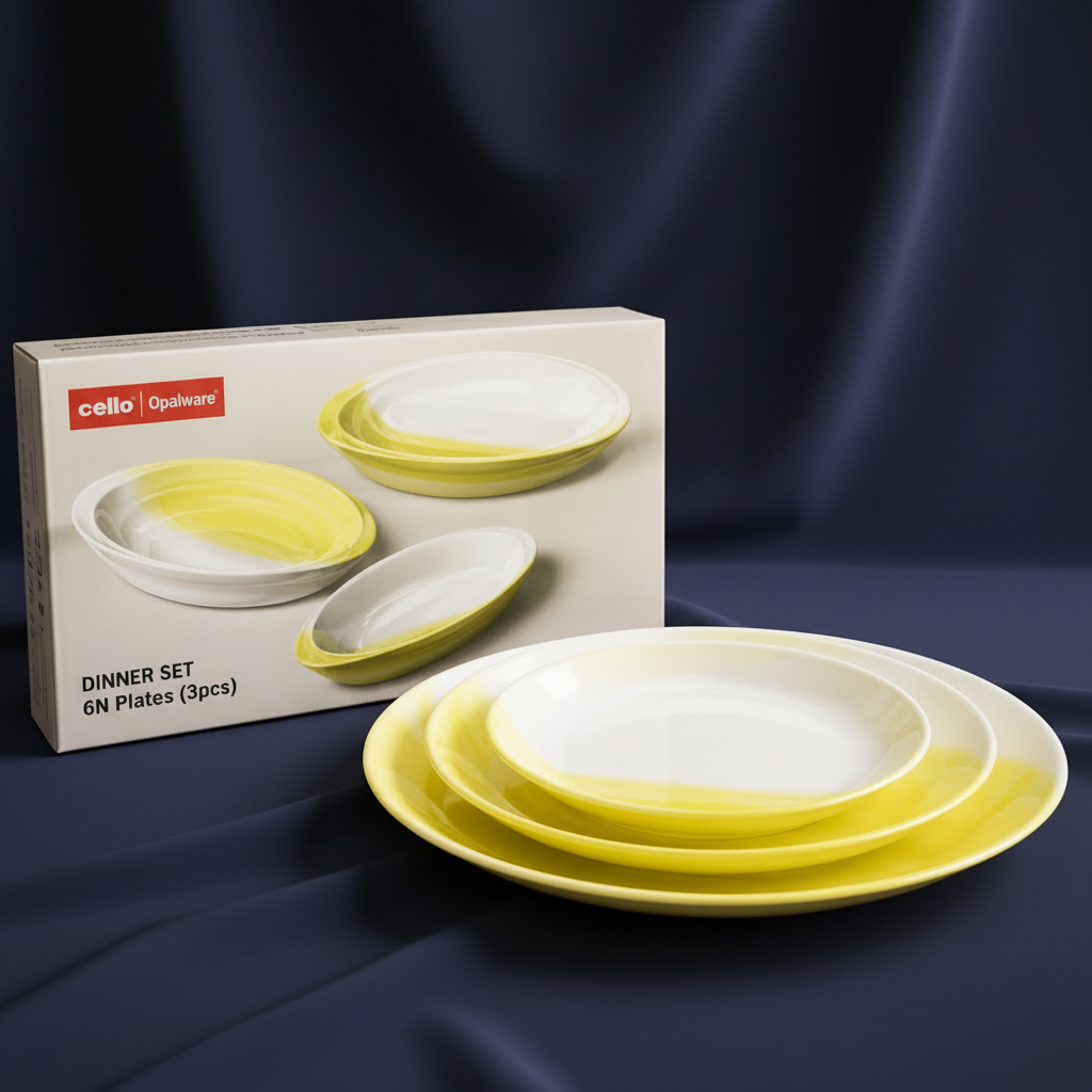 Danny Home 3-Pieces Porcelain Bowl Set