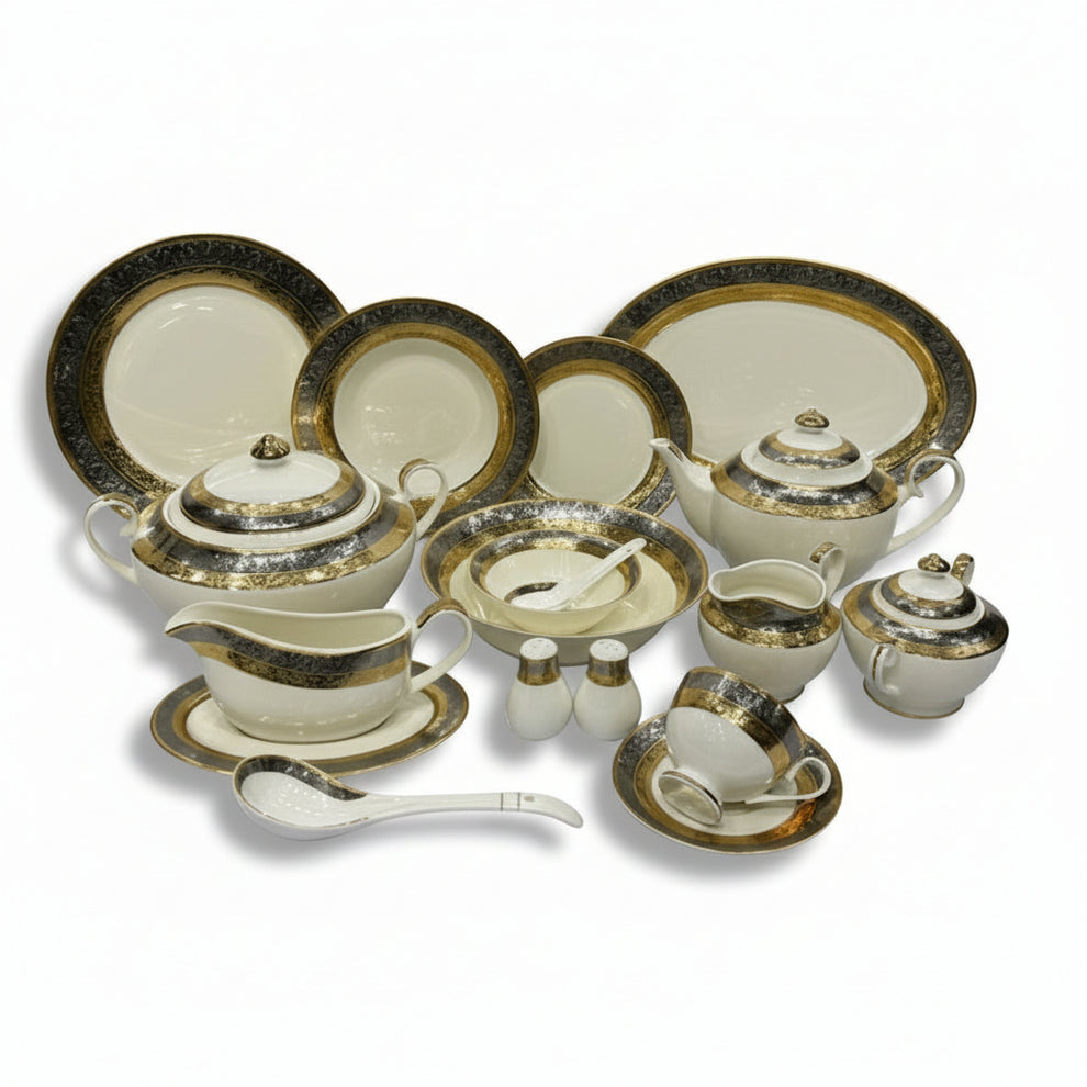 Luxurious Japan Dinner Set of 75 Pieces - 8- Person Serving 103 Pieces - 12-Person Serving