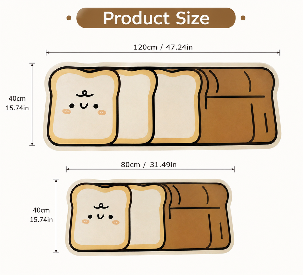 Cute Design Kitchen Floor Matt Set Of 2