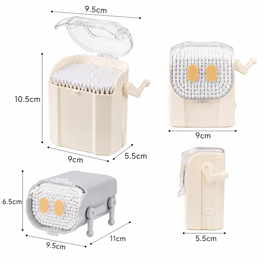 Cotton Swab Dispenser, Cotton Bud Storage Organizer