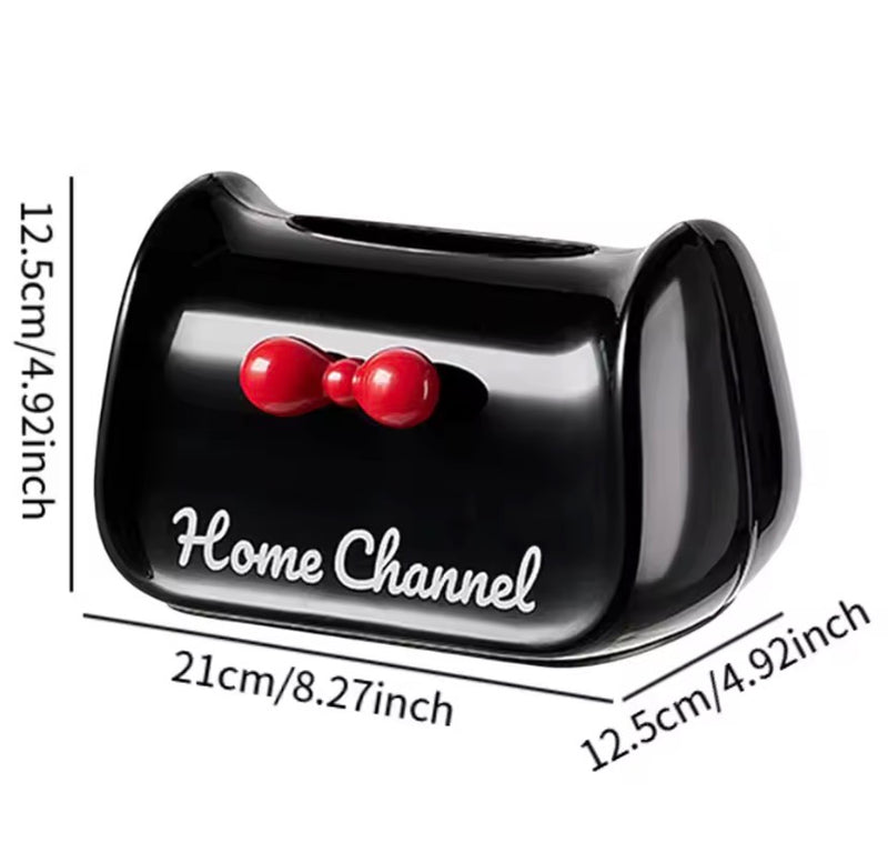 Elegant Luxury Ribbon Tissue Box Holder