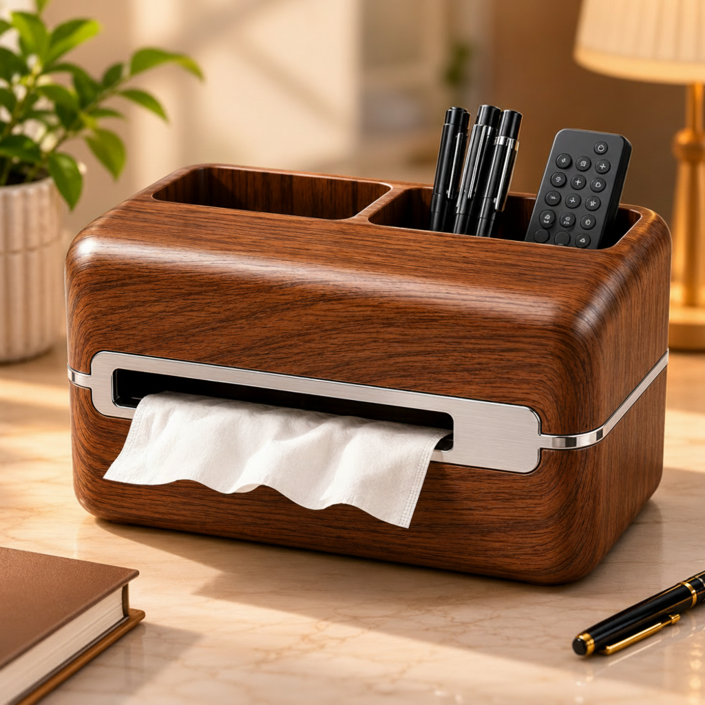 Modern Creative Tissue Storage Box And Accessories Organizer