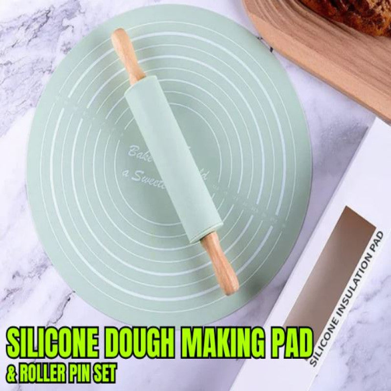 Round Non-stick Silicone Dough Mat
