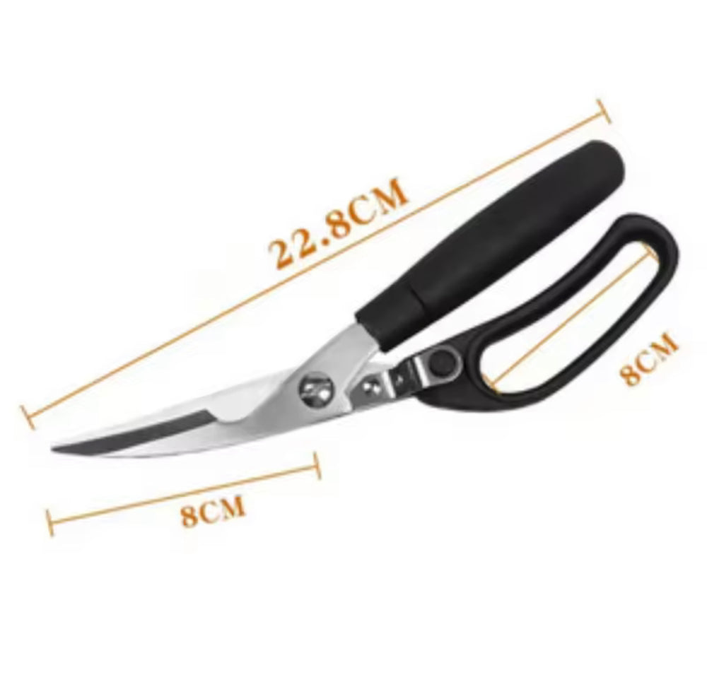Effort Saving Spring Kitchen Shears, Multifunctional Meat Scissors