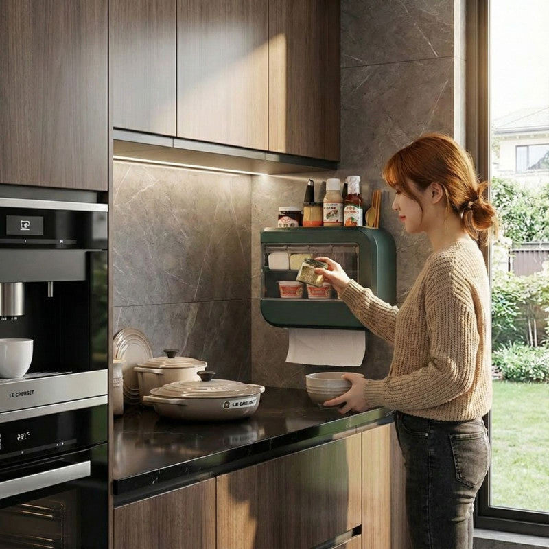 Wall Mounted Seasoning Spice Rack