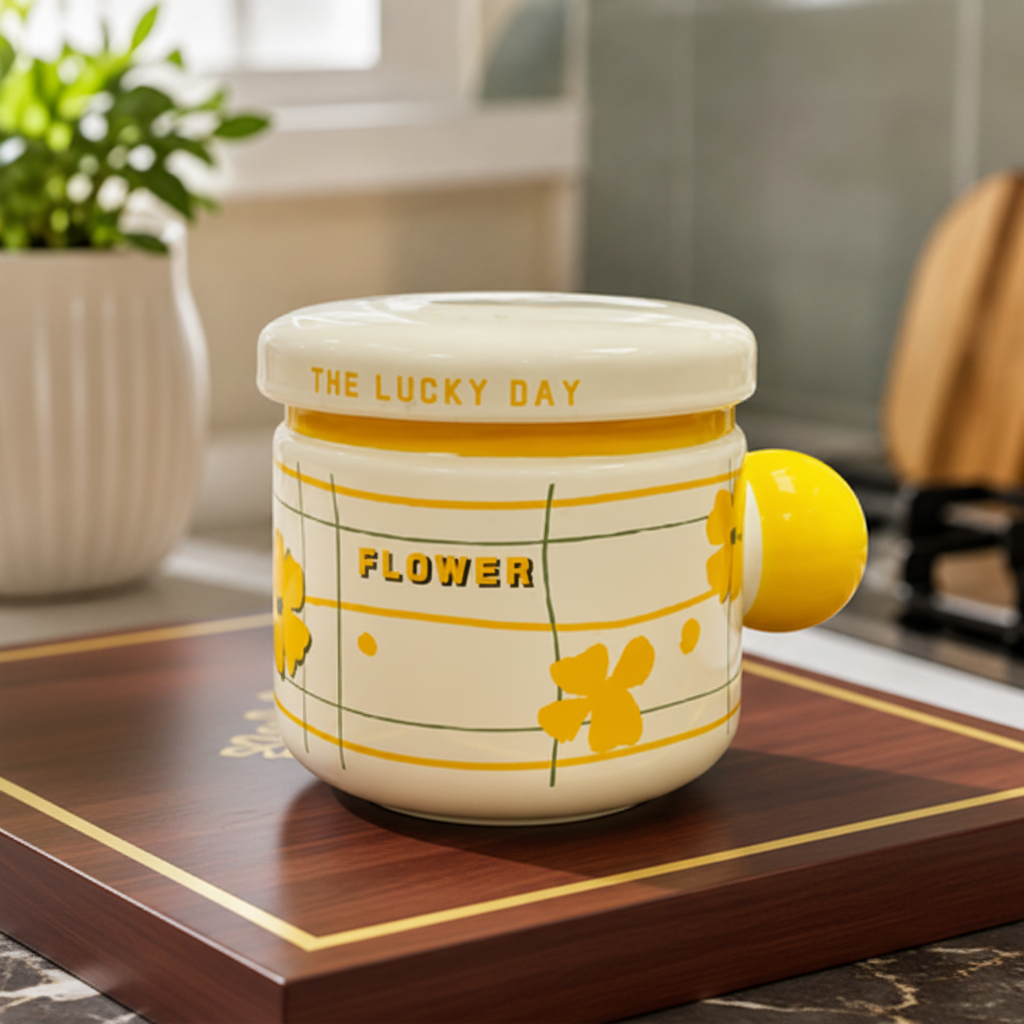 Ceramic Storage Jar With Lid