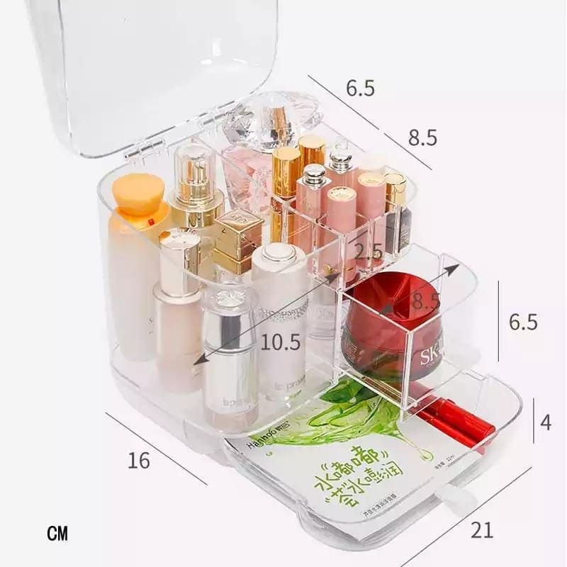 Transparent Cosmetics Storage organizer Dustproof & Waterproof