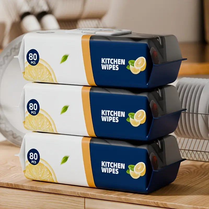 80 Pcs Heavy Duty Kitchen Wipes