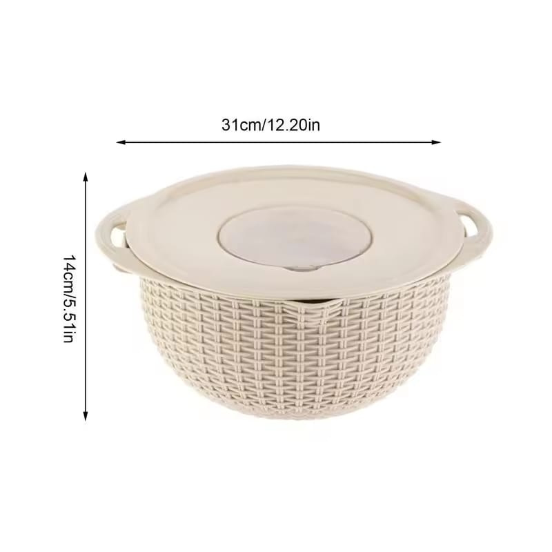 Multifunctional Stainless Steel Stainer & Drain Basket Bowl Set