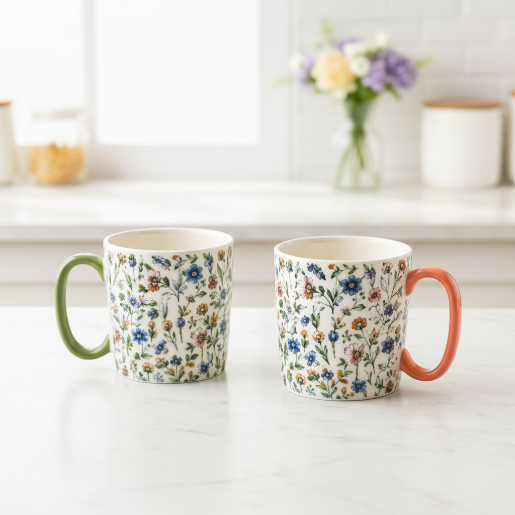 Danny Home 2Pcs mugs Set (310ML)