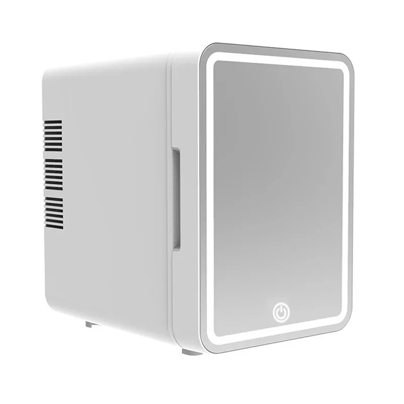 4L Portable Makeup Fridge with LED Mirror – Cooler & Warmer For Car Use