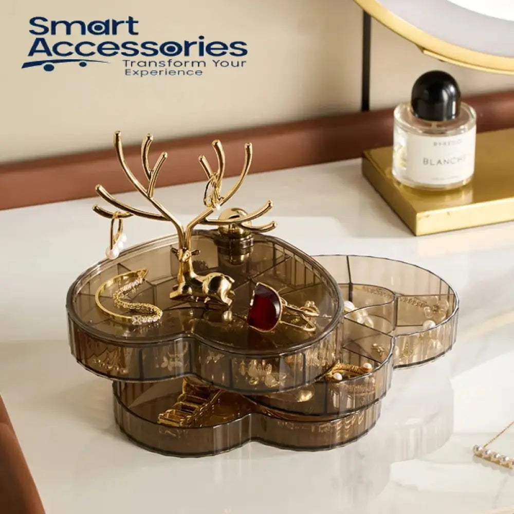 Rotatable Heart Shape Jewelery Organizer