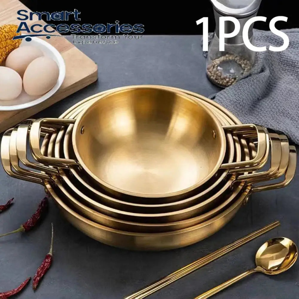Stainless Steel Golden Wok