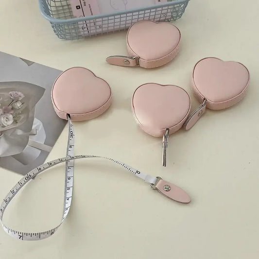 "Mini Heart Measuring Tape – Soft, Flexible & Pocket-Friendly"