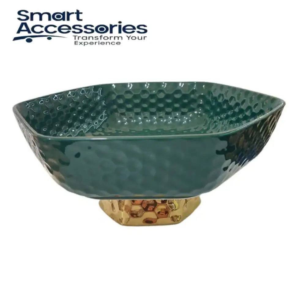 10 Iinch Fruit Bowl Star Shape Golden Bottom