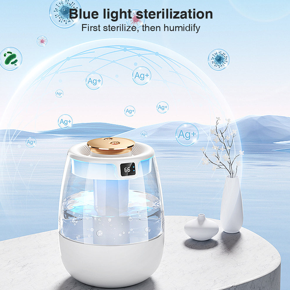 USB Dual Nozzle Silent Digital Humidifier